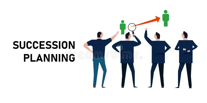 Leadership Succession Planning in Tech Firms Conceptual Visualization