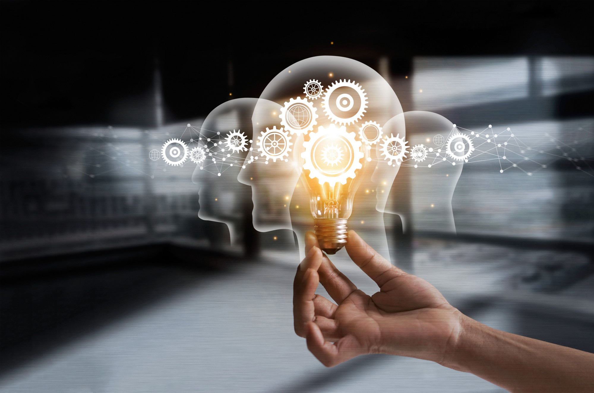 The Role of Innovation in Competitive Advantage Conceptual Visualization
