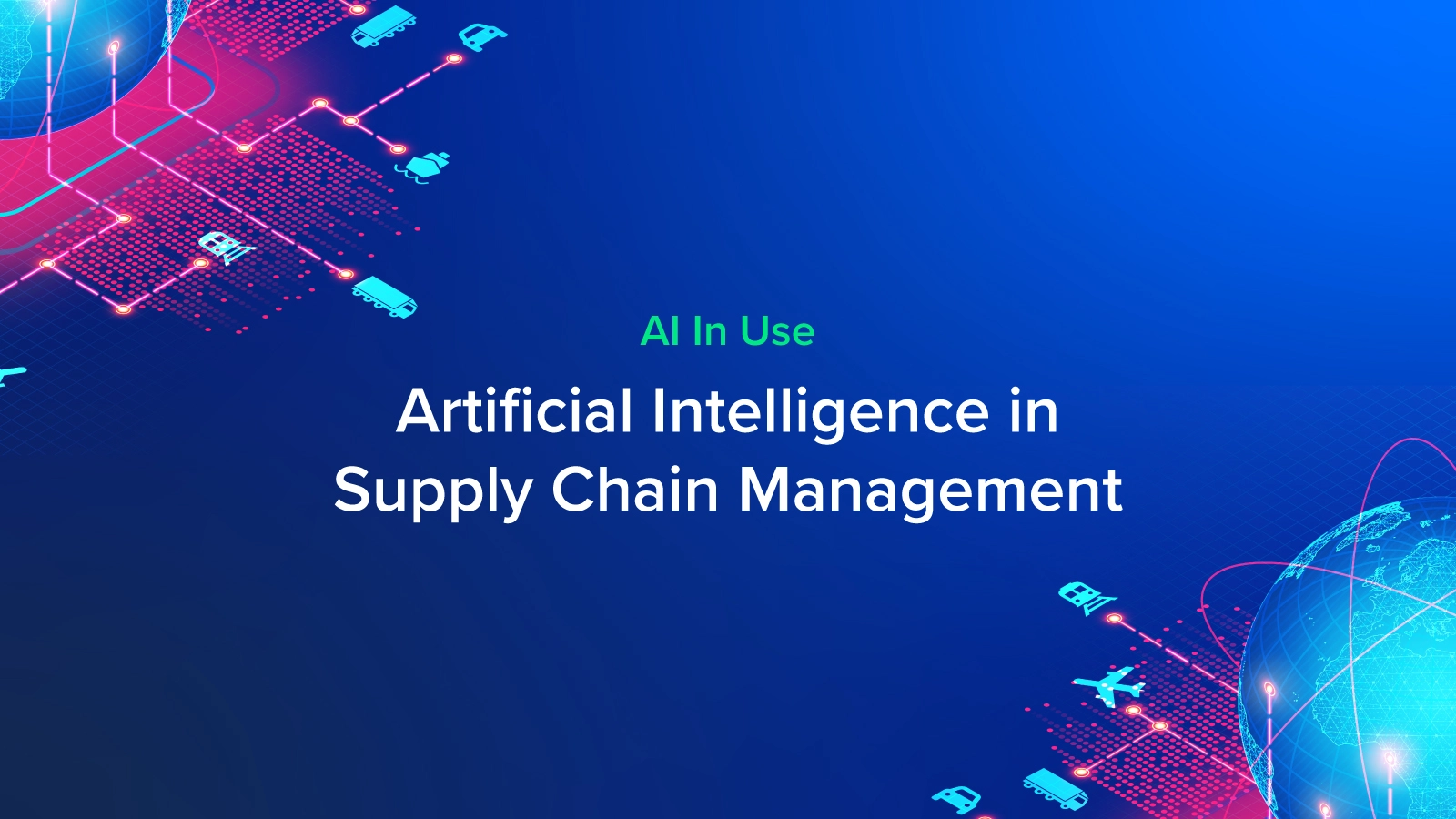 AI-Powered Supply Chain Optimization Conceptual Visualization