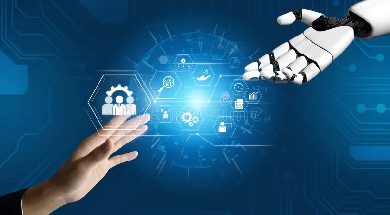 How AI Is Transforming Business Operations Conceptual Visualization