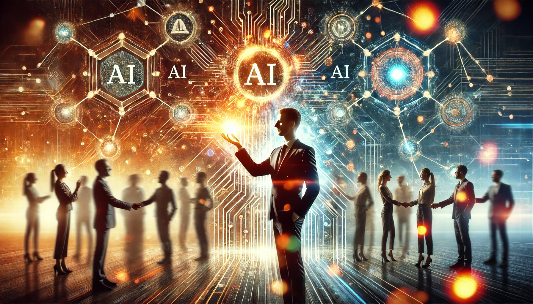 How AI Is Revolutionizing Leadership Decisions Conceptual Visualization
