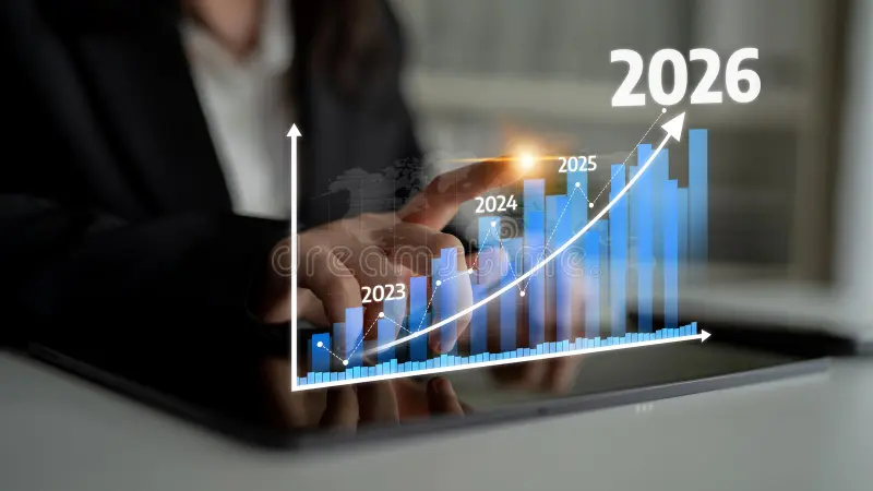 Top IT Trends Shaping the Digital Economy Conceptual Visualization