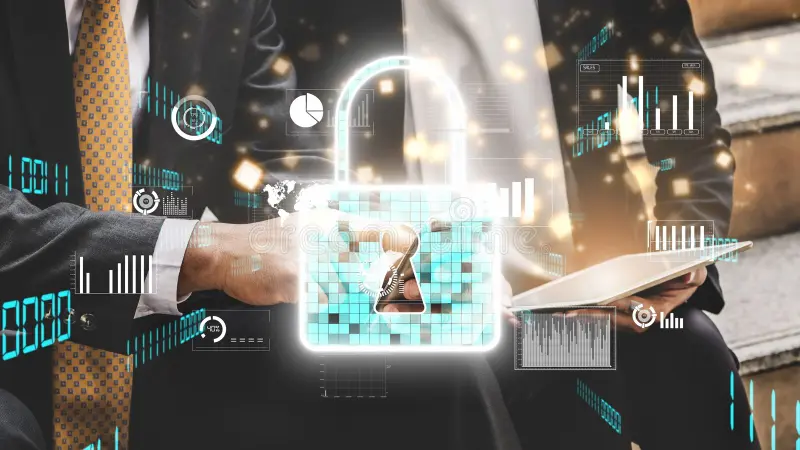 Cybersecurity Best Practices for Modern Enterprises Conceptual Visualization
