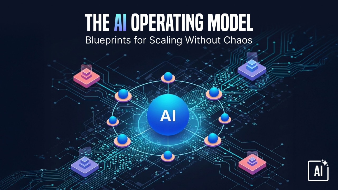 AI Strategy Blueprint for Enterprise Leaders Conceptual Visualization