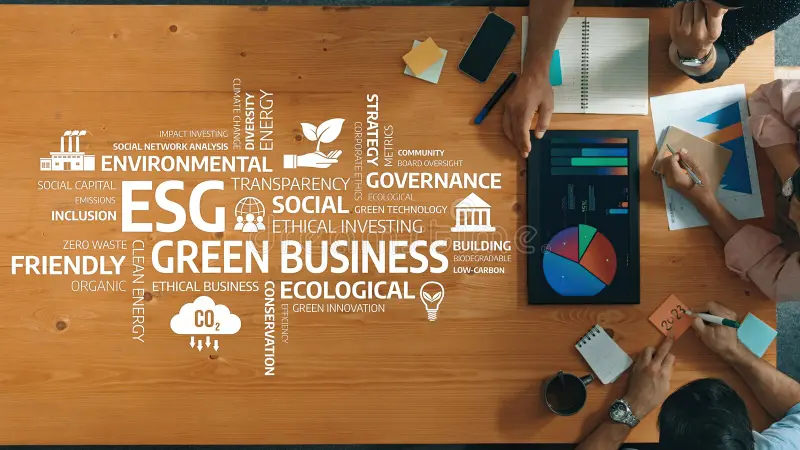 Innovation Strategy Alignment With ESG Goals Conceptual Visualization