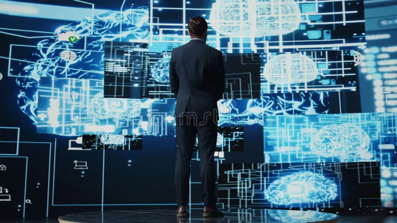 Leadership Judgment in AI-Assisted Decisions Conceptual Visualization