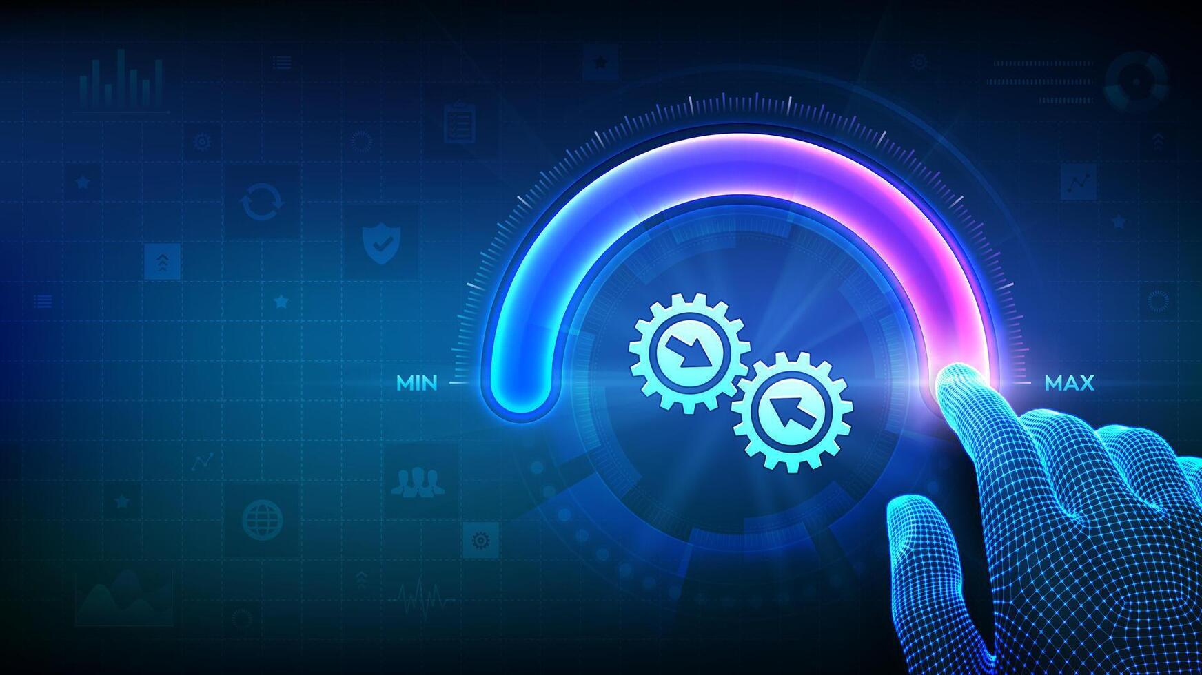 IT Performance Optimization Techniques Conceptual Visualization
