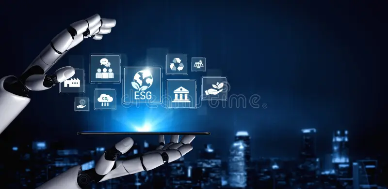 AI in Automated Decision Support Systems Conceptual Visualization