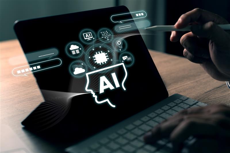 AI in Automated Compliance Monitoring Conceptual Visualization