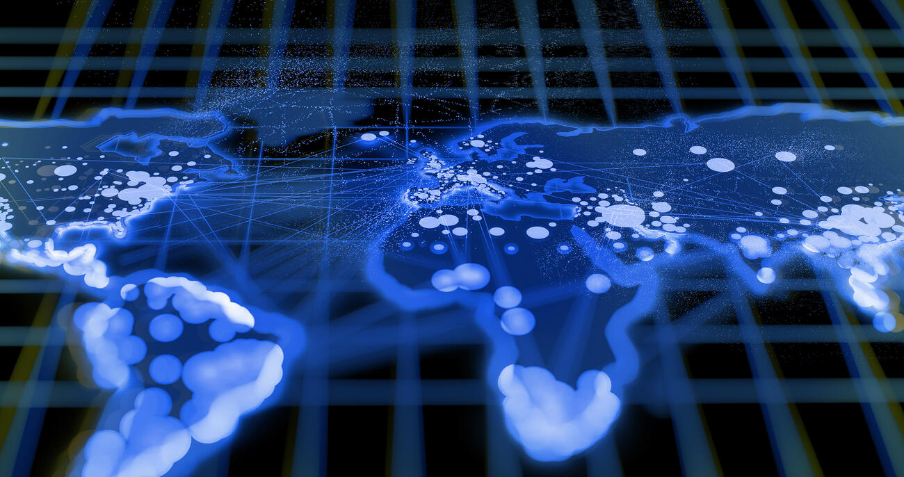 AI in Disease Outbreak Prediction Conceptual Visualization