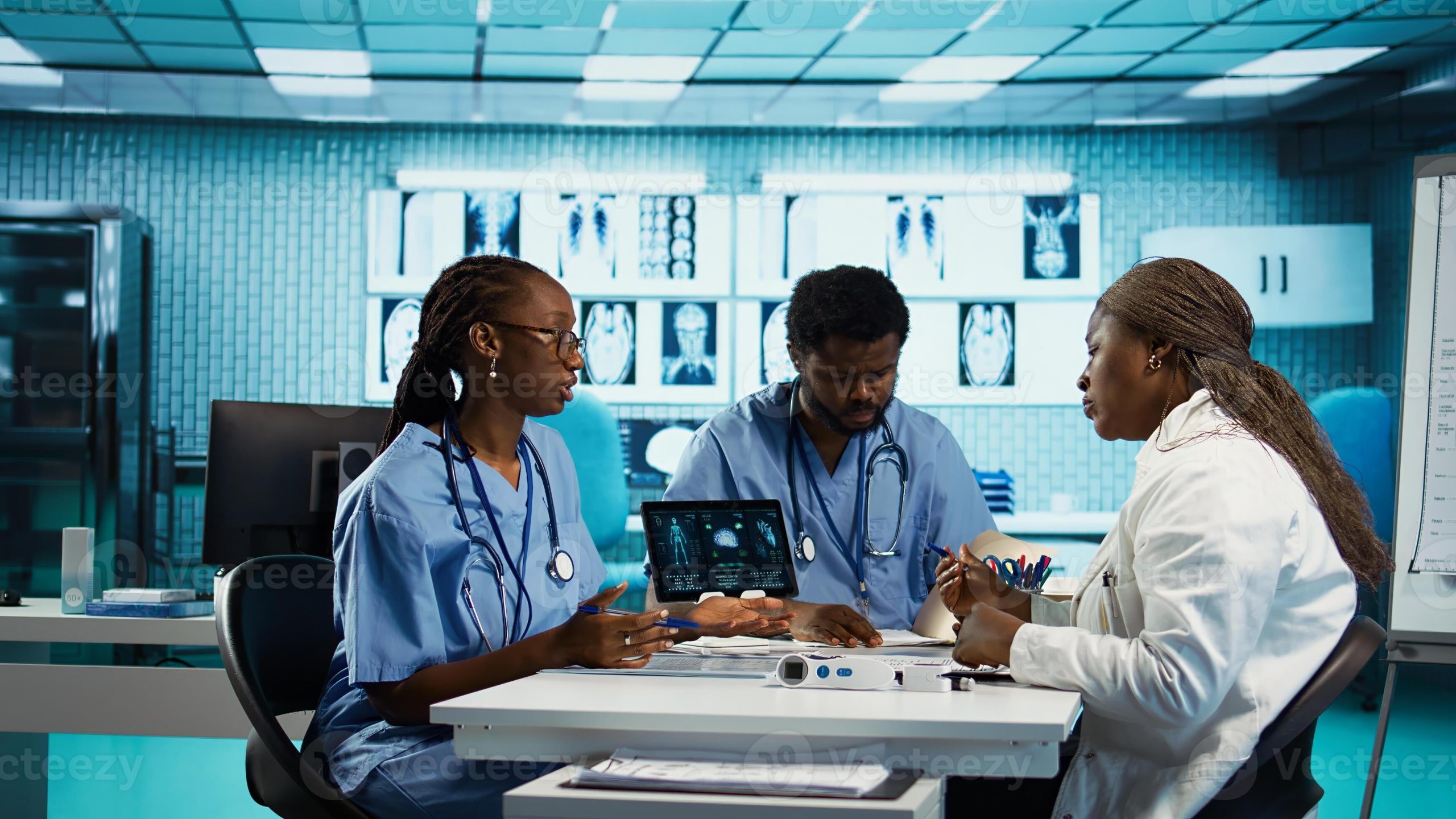 IT Training Programs for Healthcare Professionals Conceptual Visualization