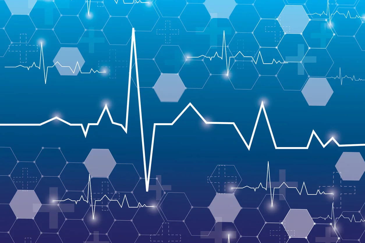 Blockchain and AI in Medical Data Security Conceptual Visualization
