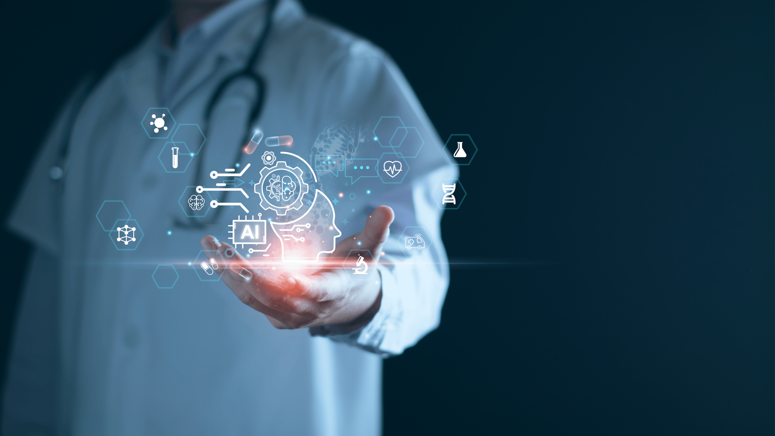 AI in Remote Patient Monitoring Systems Conceptual Visualization