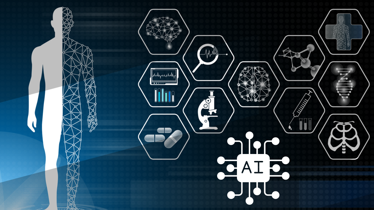 AI in Personalized Medicine and Treatment Plans Conceptual Visualization