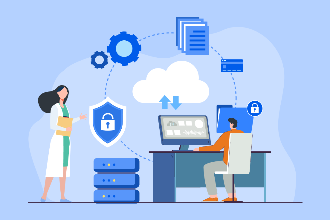 Cloud Computing for Healthcare IT Systems Conceptual Visualization