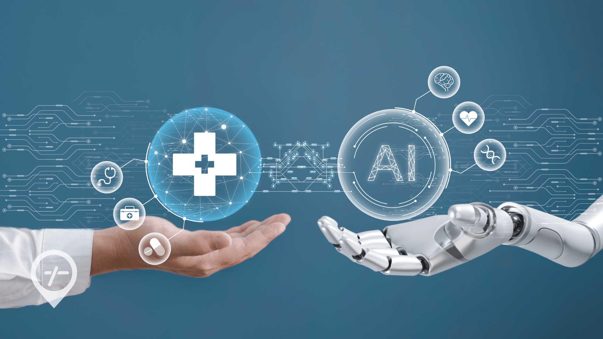 Electronic Health Records Powered by AI Conceptual Visualization