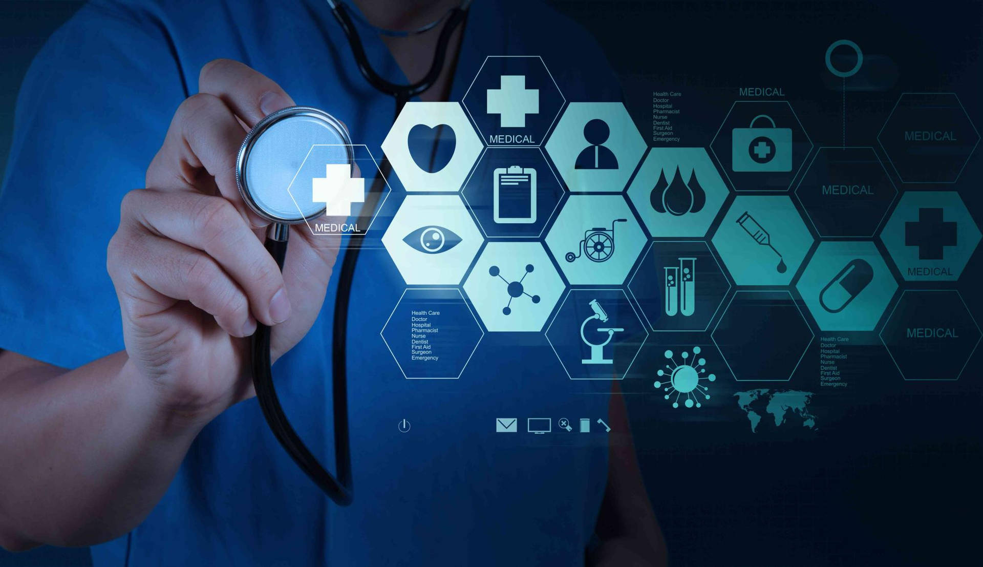 Healthcare IT Knowledge Base Optimization Conceptual Visualization