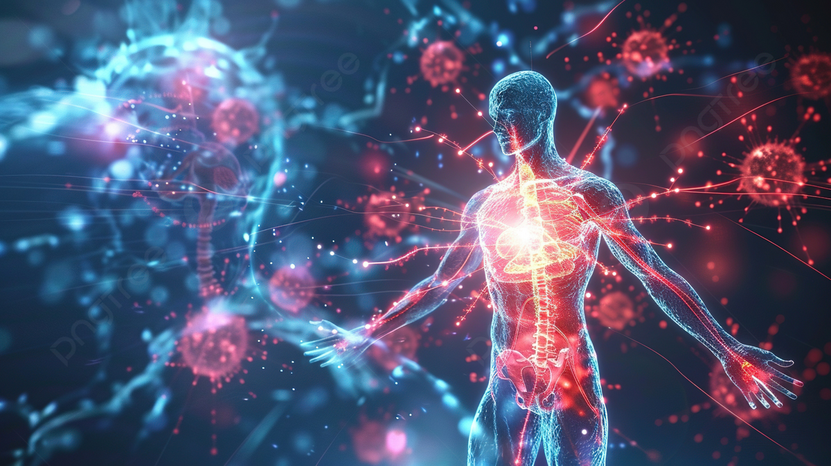 AI in Predicting Seasonal Disease Trends Conceptual Visualization