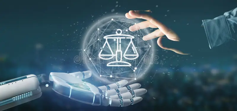 AI in Predicting Medical Litigation Risks Conceptual Visualization