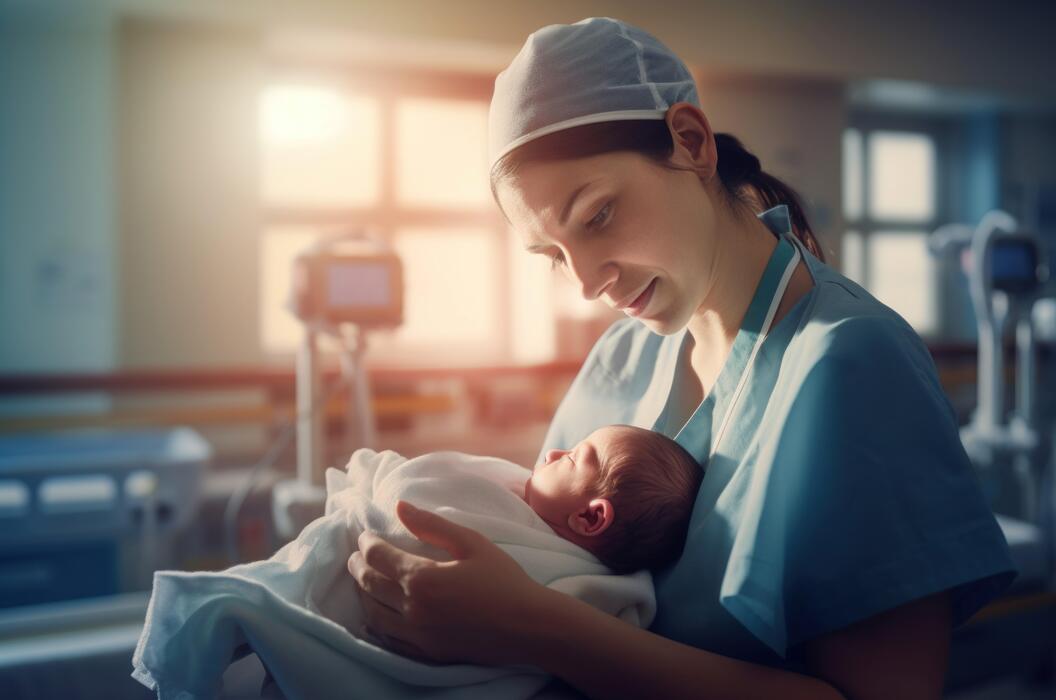 AI in Predictive Neonatal Care Conceptual Visualization
