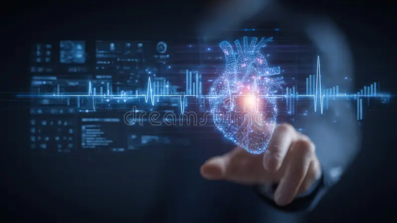 AI in Smart Medical Alert Systems Conceptual Visualization