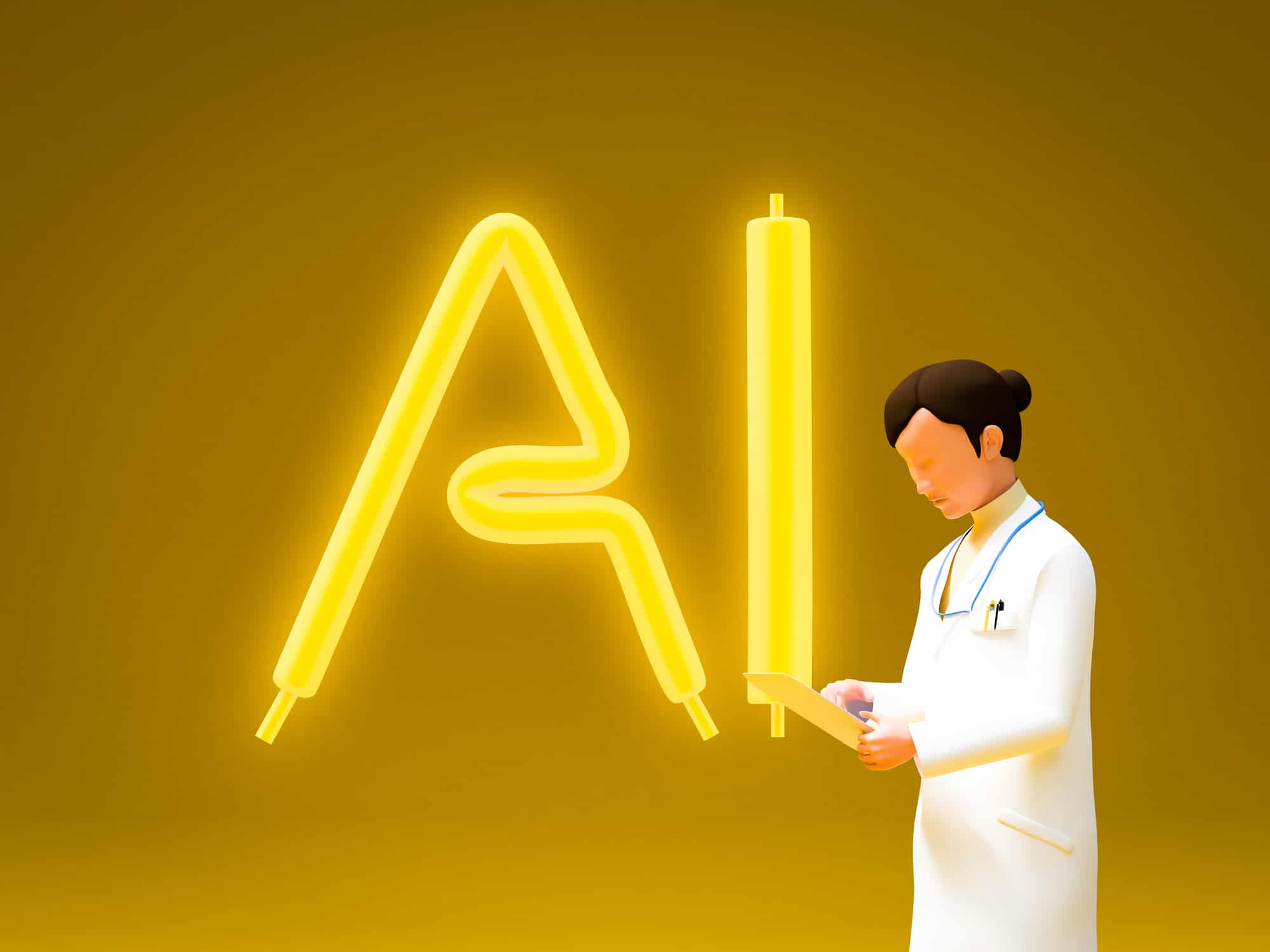 AI in Automated Medical Triage Algorithms Conceptual Visualization