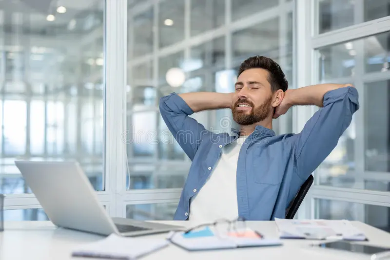 Lifestyle Design for Stress-Free Productivity Conceptual Visualization