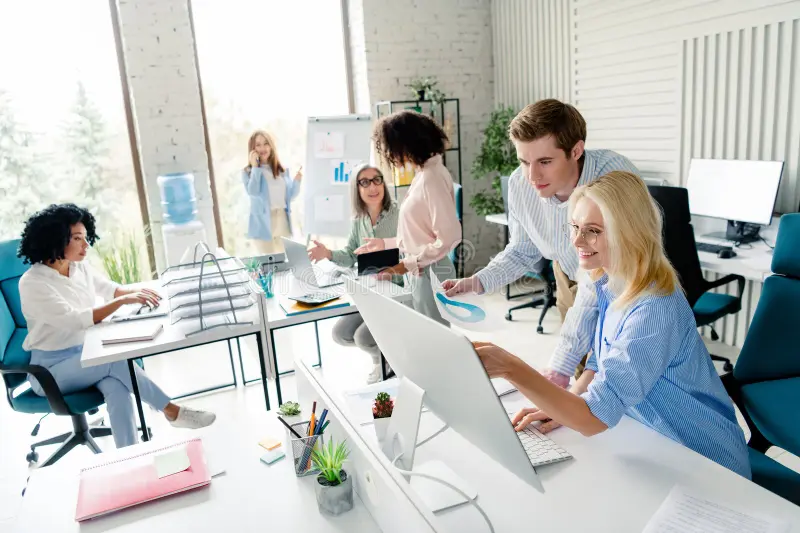 The Impact of Social Environment on Productivity Conceptual Visualization
