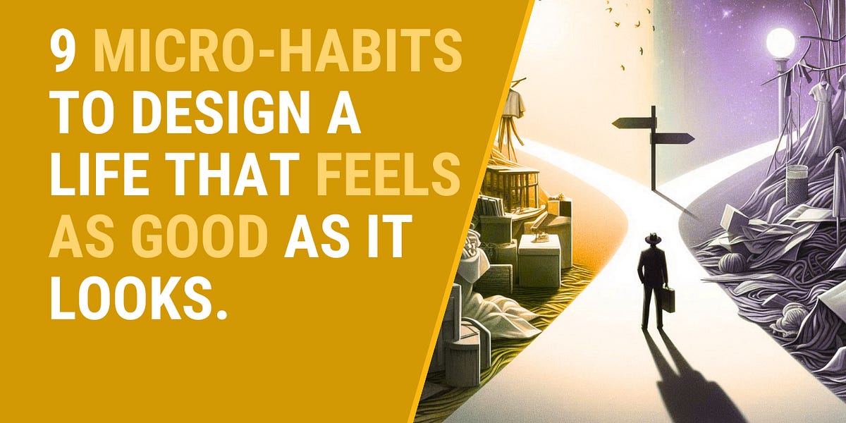 The Power of Micro-Habits in Personal Growth Conceptual Visualization
