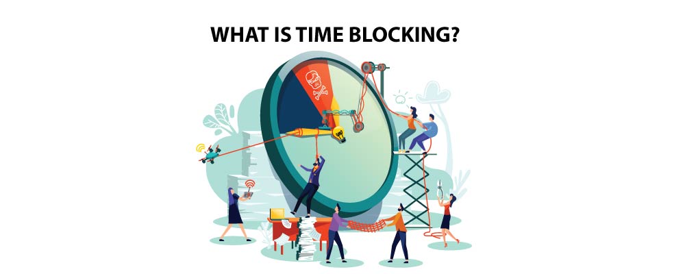 Time Blocking Techniques for Busy Professionals Conceptual Visualization
