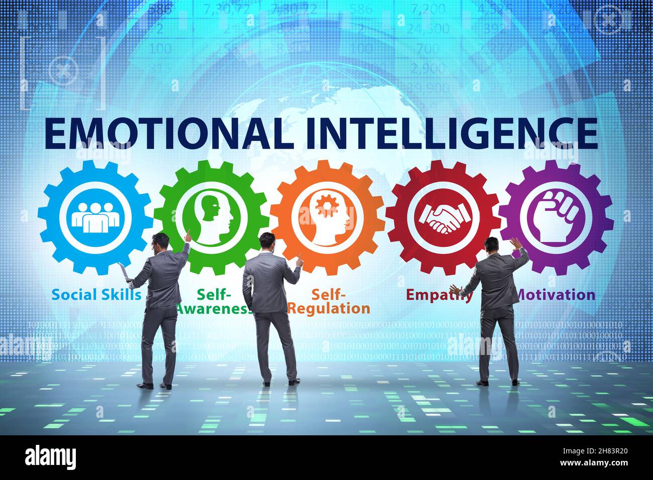 The Role of Emotional Intelligence in Healthy Living Conceptual Visualization