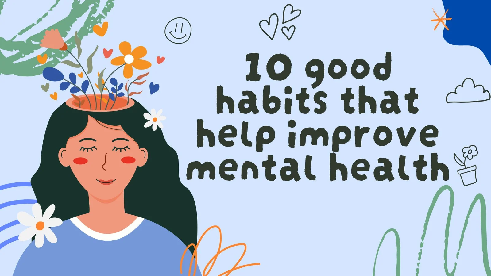 Lifestyle Habits That Strengthen Emotional Health Conceptual Visualization