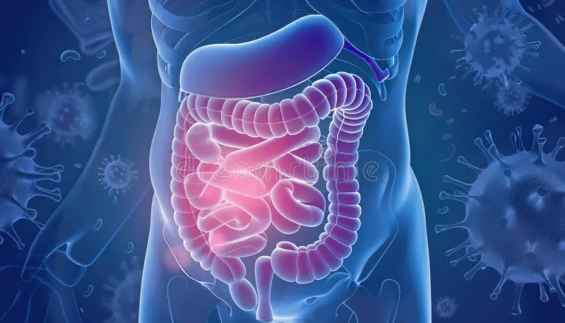 Lifestyle Habits That Support Digestive Health Conceptual Visualization